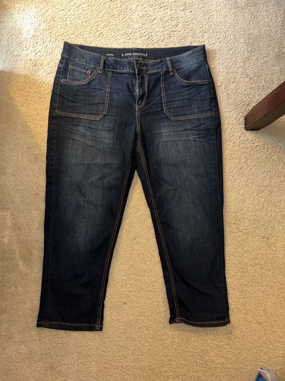 Lane Bryant Dark Indigo Cropped Jeans